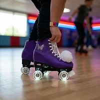 Epic Skates Butterfly Light-Up Quad Roller Skates