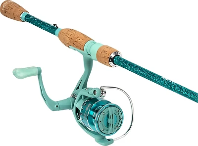 SheFish Sparkle Elite 6 ft 6 in M Teal Spinning Combo
