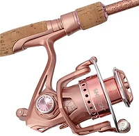 SheFish Sparkle Elite 6 ft 6 in M Rose Gold Spinning Combo