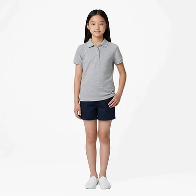 French Toast Girls' Polo Shirt with Picot Collar