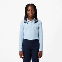 French Toast Girls' Long Sleeve Stretch Pique Polo