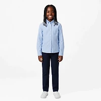 French Toast Girls' Long Sleeve Oxford Blouse with Darts
