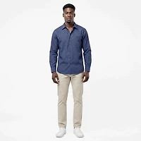 Red Kap Men's Long Sleeve Industrial Stripe Work Shirt