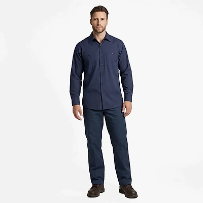 Red Kap Men's Long Sleeve Durastripe Work Shirt