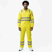 Bulwark Men's Hi-Vis Coverall with Reflective Trim