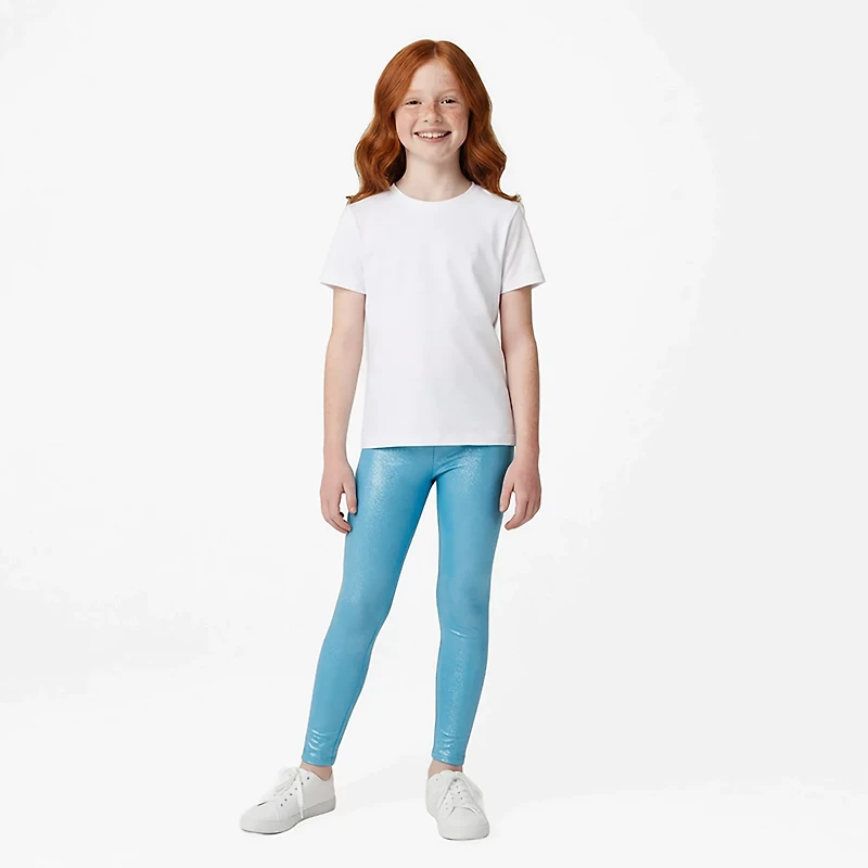 BCG Girls' Athletic Solid Cotton Leggings