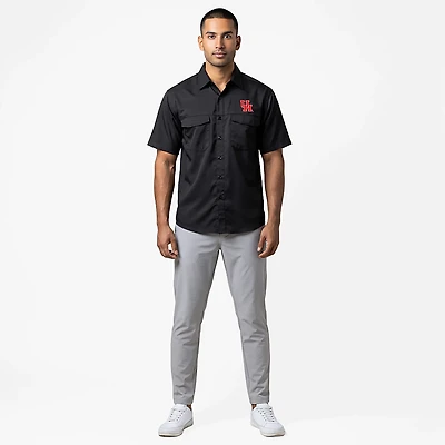Antigua Men's University of Houston Game Day Woven Fishing Shirt