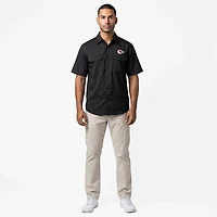 Antigua Men's Kansas City Chiefs Game Day Woven Fishing Shirt