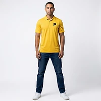Antigua Men's Pittsburgh Pirates Tribute Short Sleeve Polo Shirt