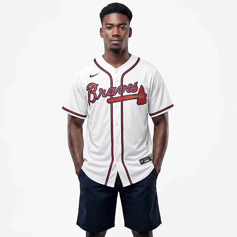 Nike Men's Atlanta Braves Ronald Acuna Jr. Official Replica Home Jersey