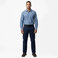 Red Kap Men's Deluxe Western Style Long Sleeve Work Shirt
