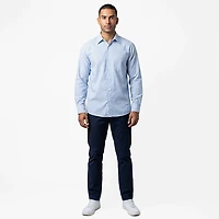 Red Kap Men's Industrial Stripe Long Sleeve Work Shirt
