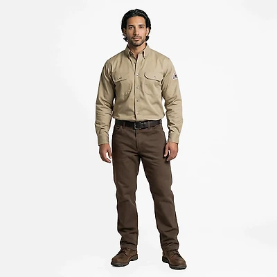 Bulwark Men's EXCEL Flame Resistant  ComforTouch Dress Uniform Shirt