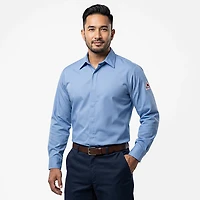Bulwark Men's Concealed Gripper Work Shirt