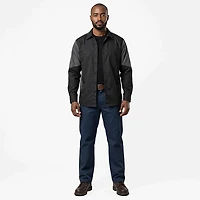 Red Kap Men's 2-Tone Crew Long Sleeve Shirt