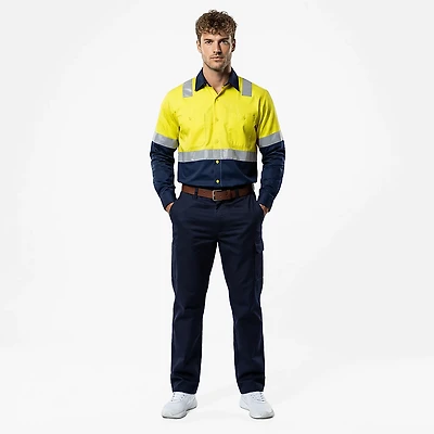 Red Kap Men's Hi-Visibility Ripstop Type R Class 2 Work Shirt