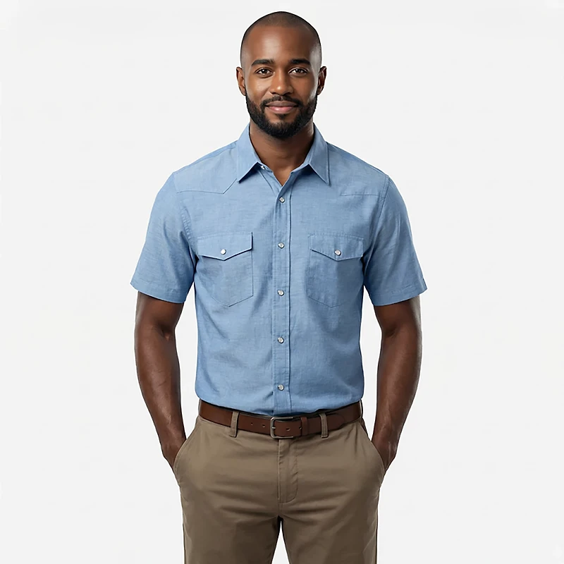 Red Kap Men's Deluxe Western Work Shirt