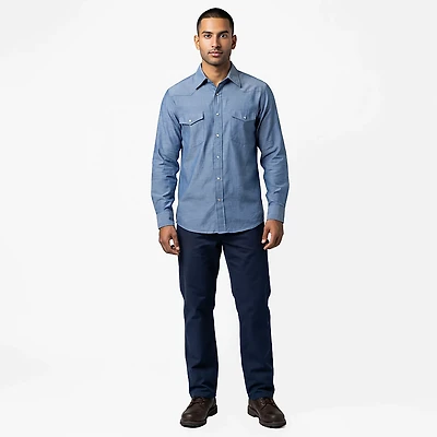 Red Kap Men's Industrial Stripe Work Shirt