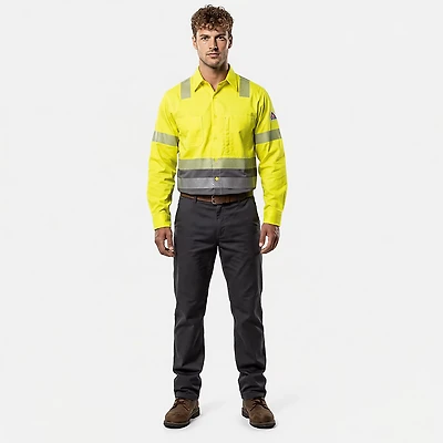 Bulwark Men's Hi-Vis Colorblock Uniform Shirt
