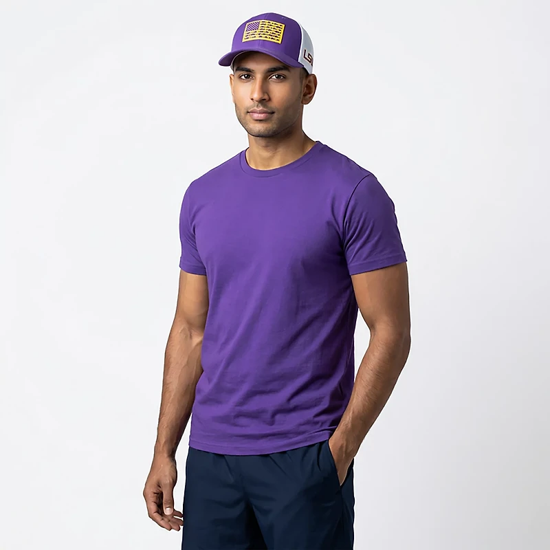 Columbia Sportswear Men's Louisiana State University Mesh Fish Flag Ball Cap