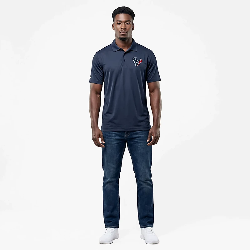 Antigua Men's Houston Texans Legacy Short Sleeve Polo Shirt