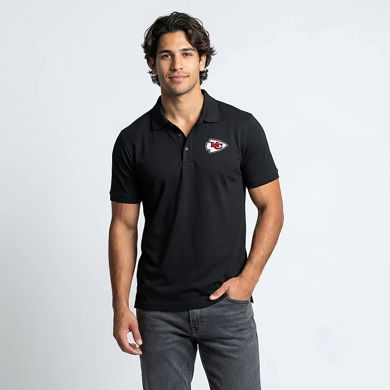 Antigua Men's Kansas City Chiefs Legacy Short Sleeve Polo Shirt