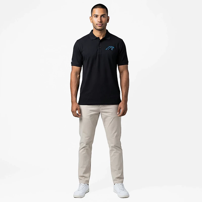 Antigua Men's Carolina Panthers Legacy Short Sleeve Polo Shirt