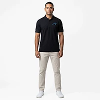 Antigua Men's Carolina Panthers Legacy Short Sleeve Polo Shirt