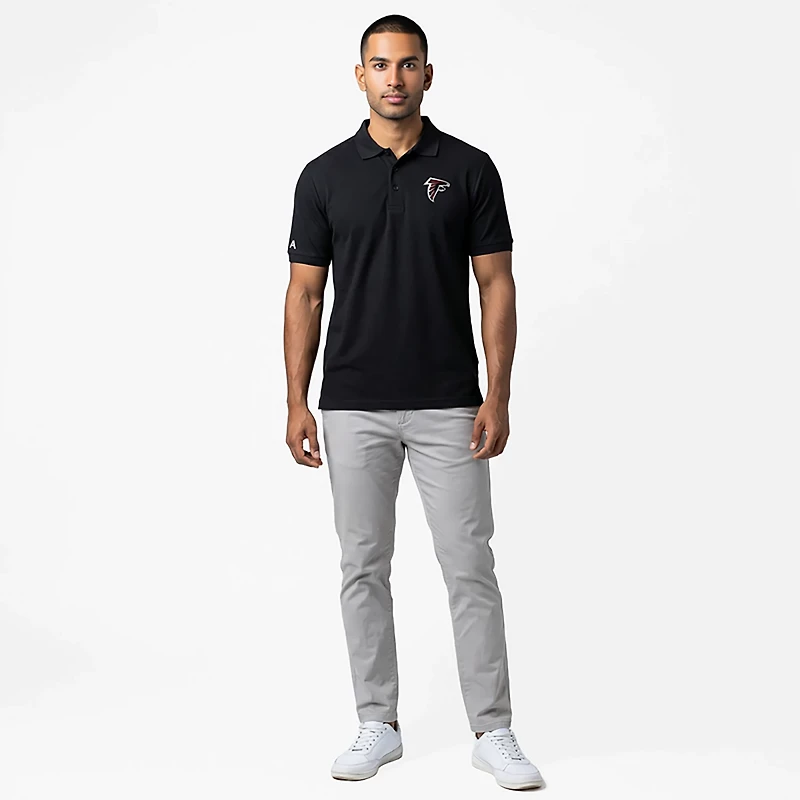 Antigua Men's Atlanta Falcons Chiefs Legacy Short Sleeve Polo Shirt