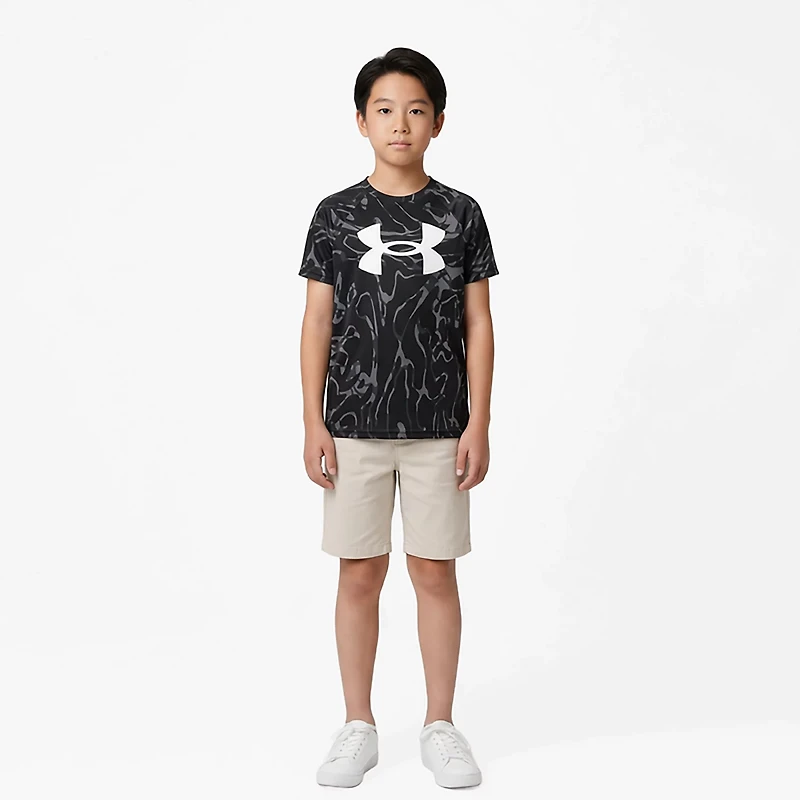 Under Armour Boys' UA Tech Printed Short Sleeve T-shirt
