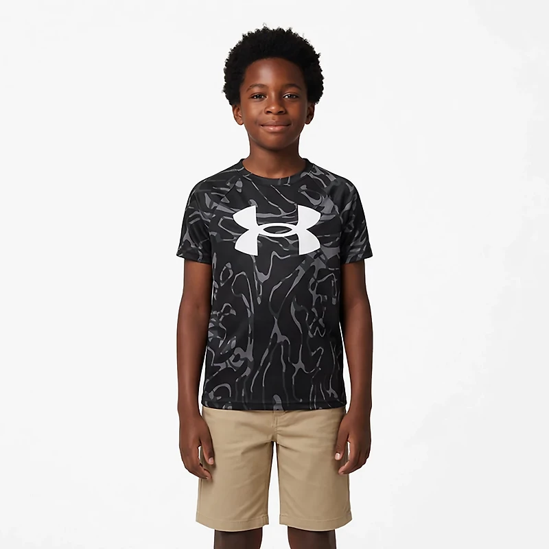 Under Armour Boys' UA Tech Printed Short Sleeve T-shirt