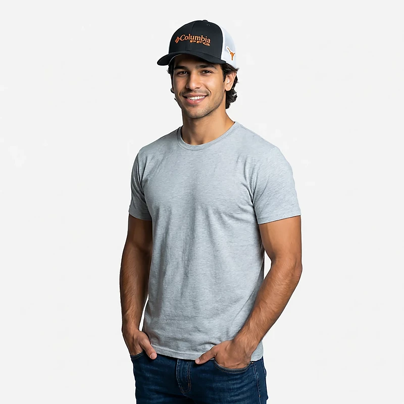 Columbia Sportswear Adults' University of Texas PFG Mesh Ball Cap