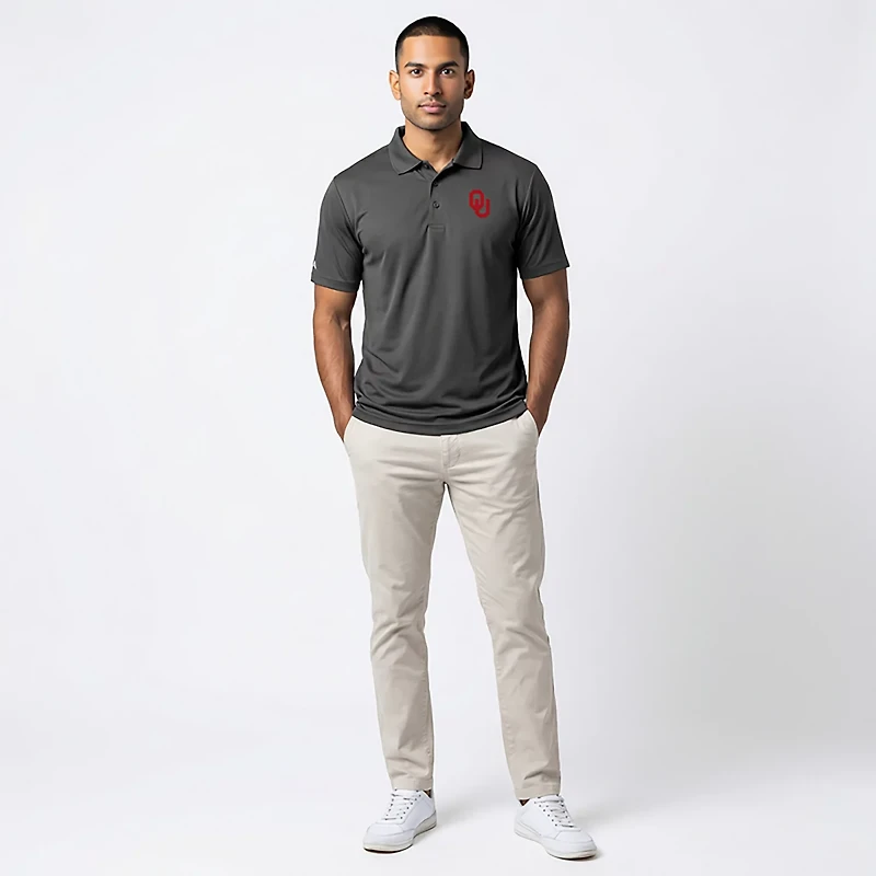 Antigua Men's University of Oklahoma Legacy Pique Polo Shirt