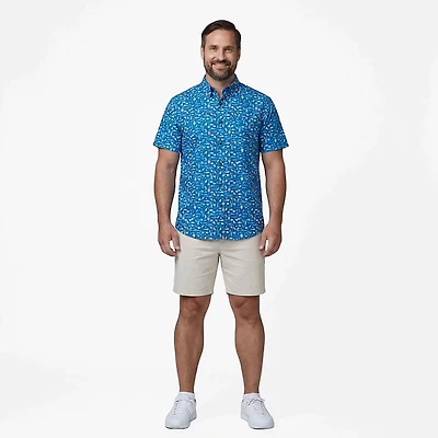 Magellan Outdoors Men's Shore and Line Washed Out Pocket Button-Down Fishing Shirt