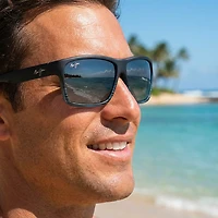 Maui Jim Men's Alenuihaha Polarized Wrap Sunglasses