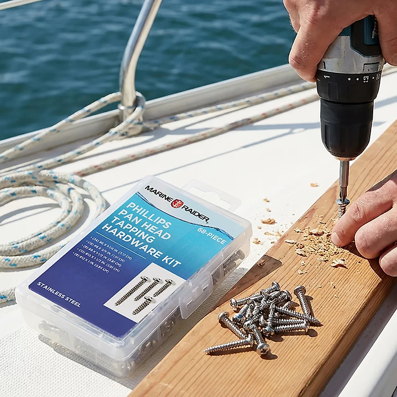 Marine Raider SS Pan Head Tapping Kit - 68 Pieces