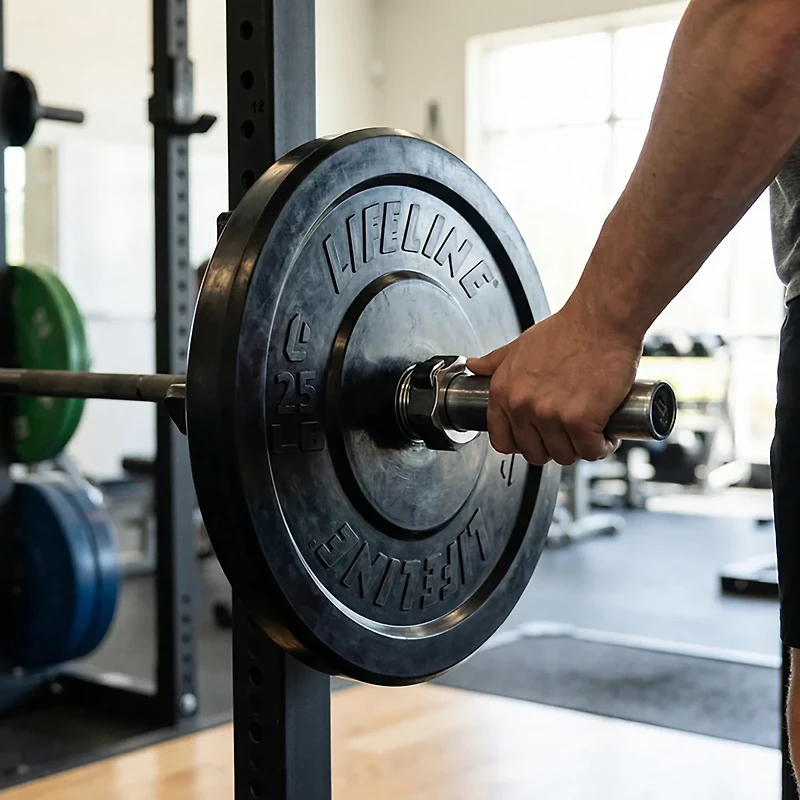 Lifeline Olympic Rubber Bumper Plate – Single