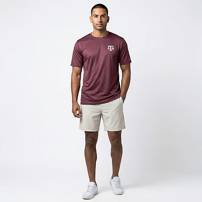 Columbia Sportswear Men's Texas A&M University Flag Terminal Tackle Short Sleeve Shirt