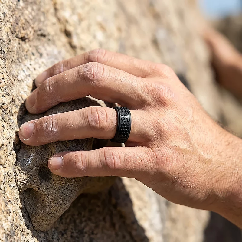 QALO Men's Hex Ring