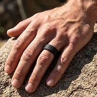 QALO Men's Hex Ring