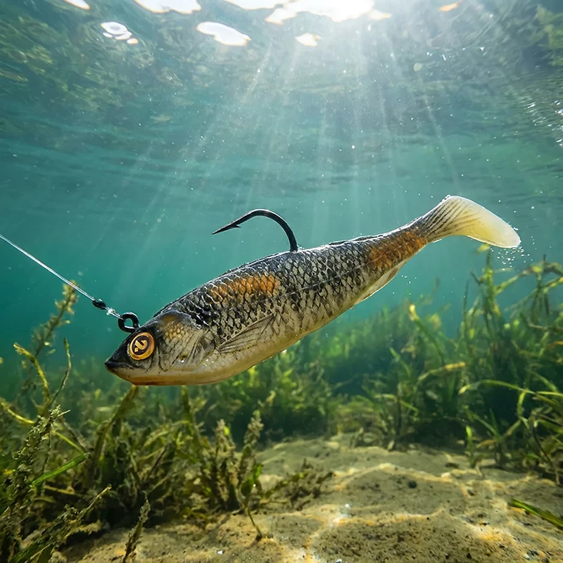 H2OX 3 inch Prerigged Swim Shad