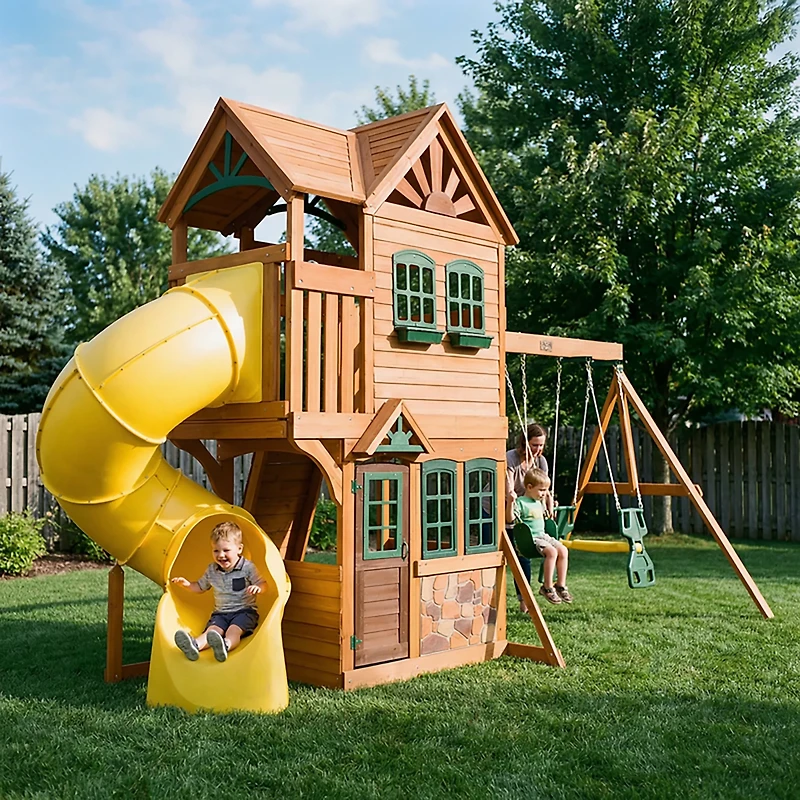 KidKraft Boulder Station Swing Set Playset
