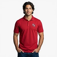 Antigua Men's Texas Rangers Legacy Pique Polo Shirt