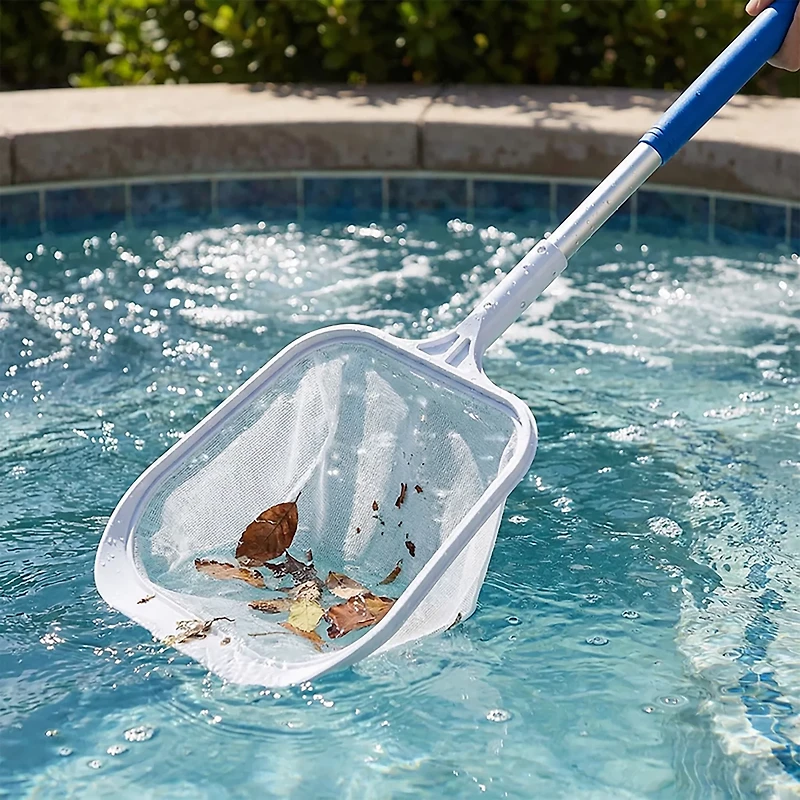 Poolmaster Small Pool/Spa Skimmer with 2-Piece Pole Set