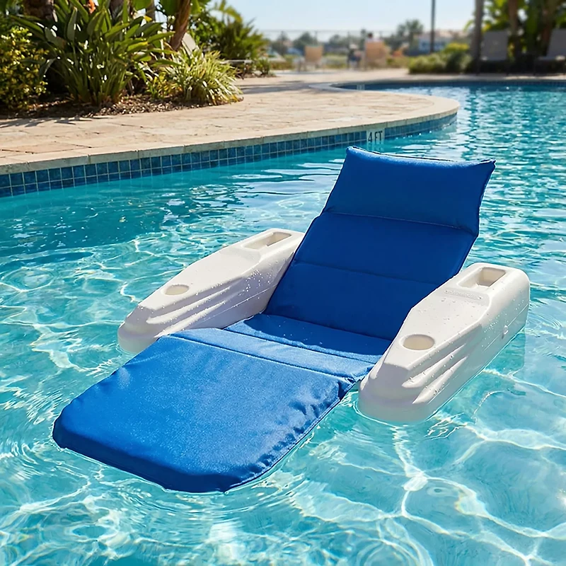 Poolmaster Rio Blue Bayou Adjustable Pool Float Chaise Lounge
