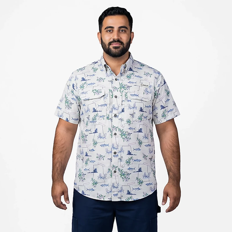 Magellan Outdoors Men's Alabama Local State Print Button-Down Shirt