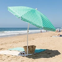 Picnic Time 5.5' Athens Pattern Portable Beach Umbrella