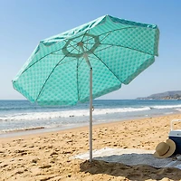 Picnic Time 5.5' Athens Pattern Portable Beach Umbrella