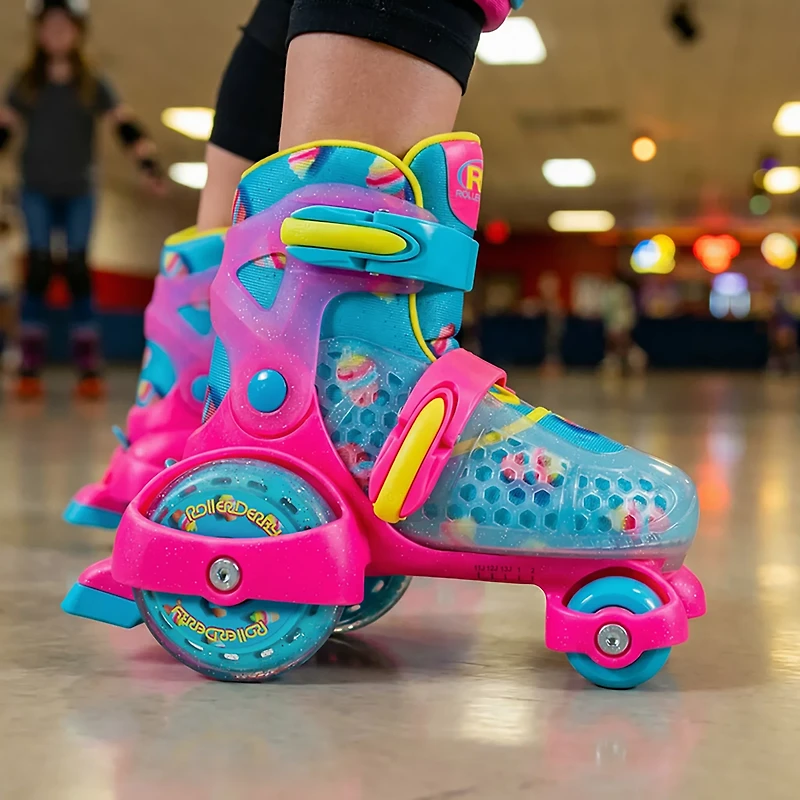 Roller Derby Girls' Jr Fun Roll Adjustable Skates