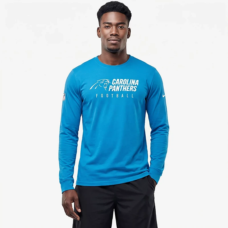Nike Men's Carolina Panthers Team Issue Dri-FIT Long Sleeve T-shirt